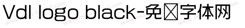 Vdl logo black字体转换